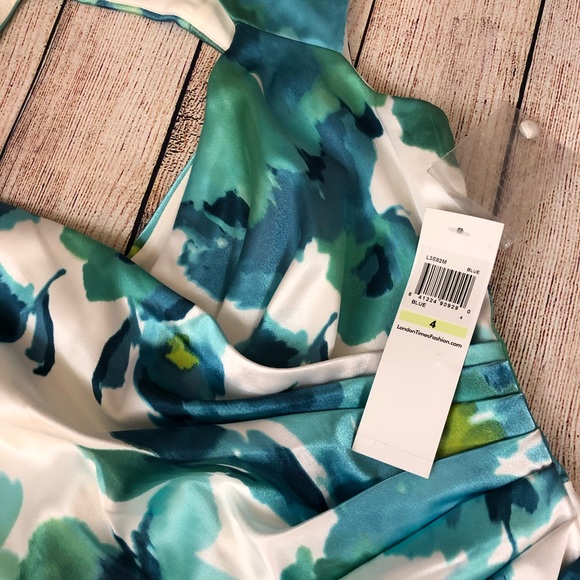 London Times Blue Cocktail Dress - Picture 11 of 15